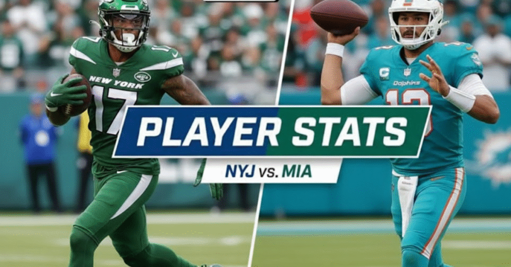 new york jets vs miami dolphins match player stats